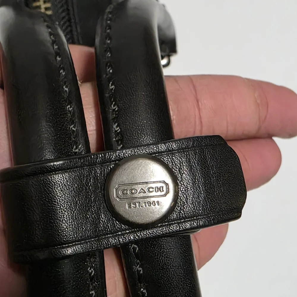 Coach 5105 Black Nylon/Leather Briefcase